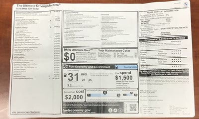 2026 BMW 330i NA 330i NA