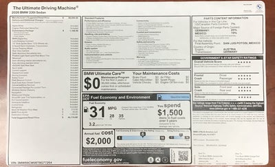 2026 BMW 330i NA 330i NA