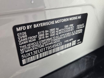 2026 BMW X5 sDrive40i sDrive40i