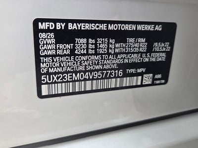 2027 BMW X7 xDrive40i xDrive40i