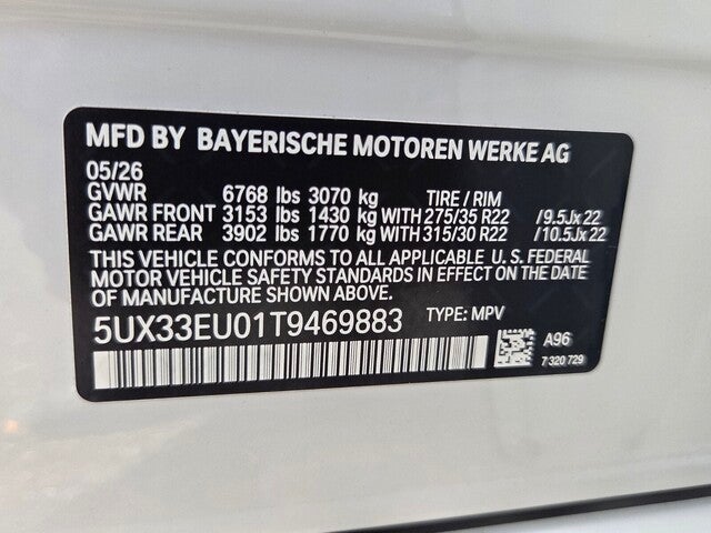 2026 BMW X5 M60i M60i