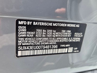 2026 BMW X5 xDrive50e xDrive50e