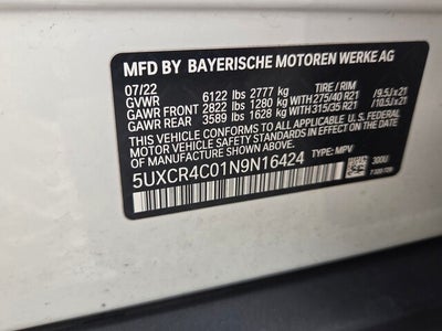 2022 BMW X5 sDrive40i sDrive40i