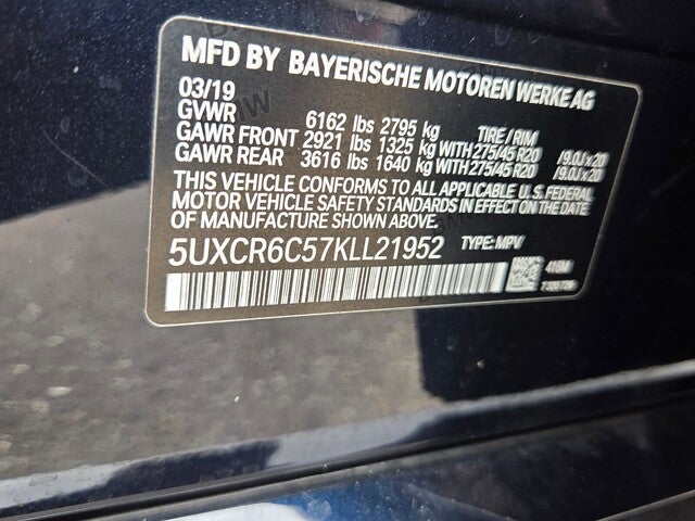 2019 BMW X5 xDrive40i xDrive40i