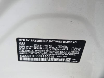 2025 BMW X4 xDrive30i xDrive30i