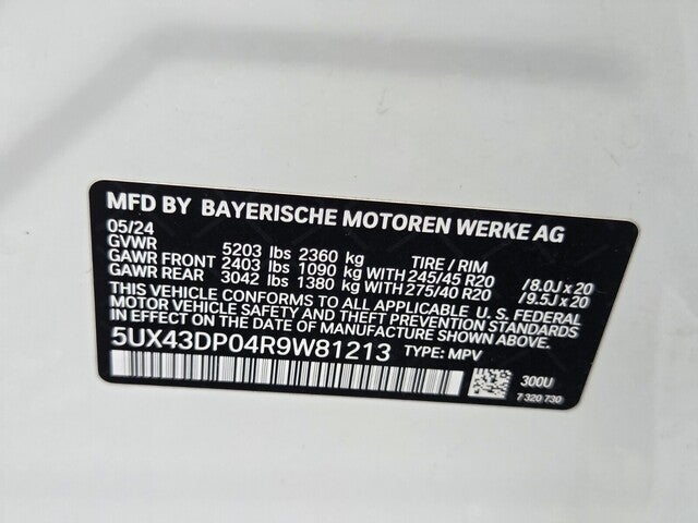 2024 BMW X3 sDrive30i sDrive30i