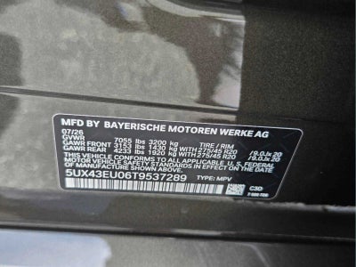 2026 BMW X5 xDrive50e xDrive50e
