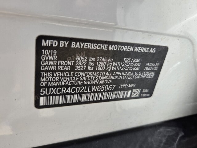 2020 BMW X5 sDrive40i sDrive40i