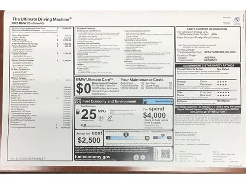 2026 BMW X5 Base