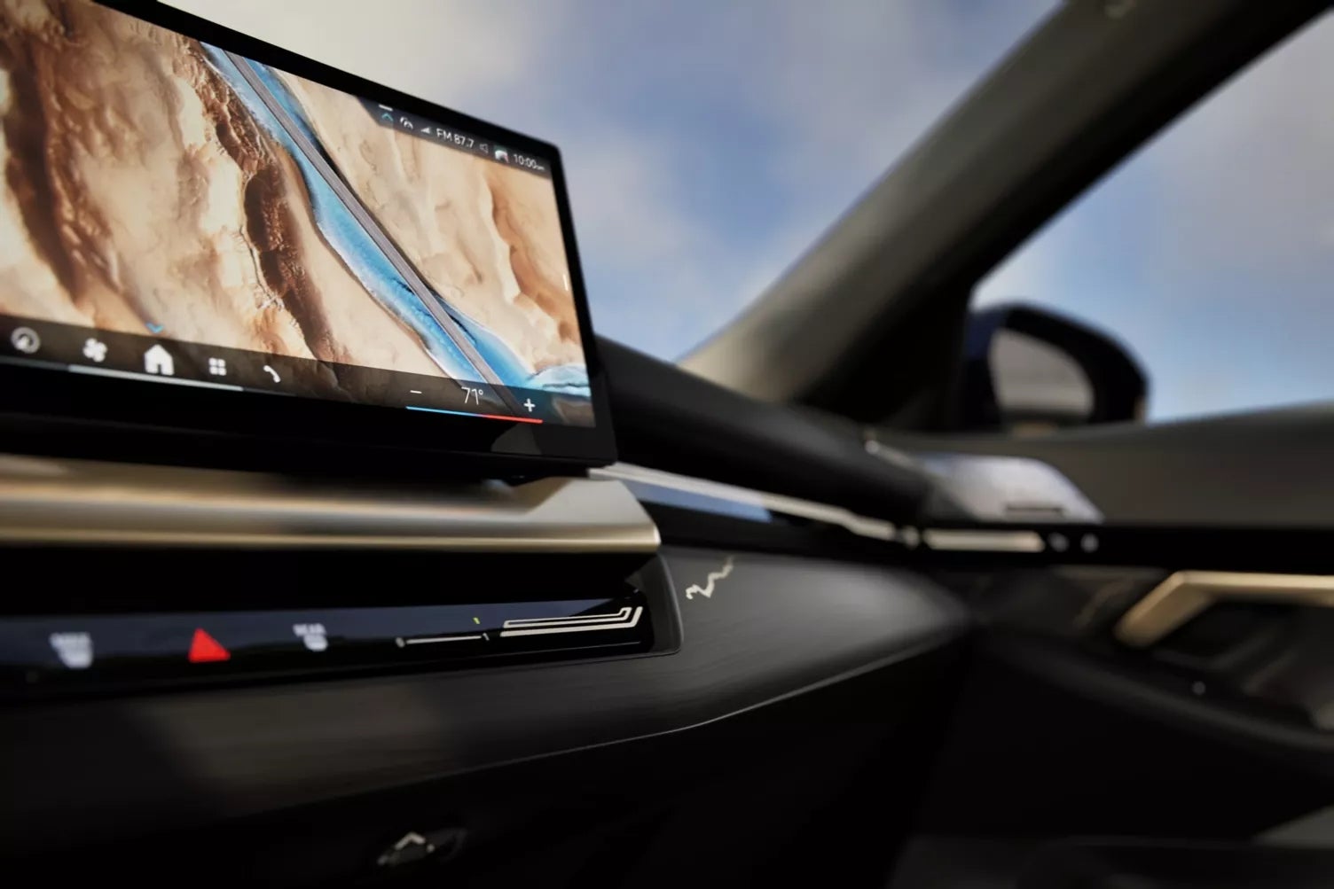 close shot of the pannel of the 2026 BMW 5 Series Sedan