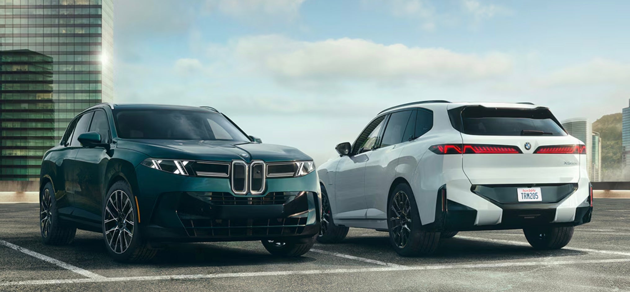The 2027 BMW X5 in a studio setting, front three-quarter view